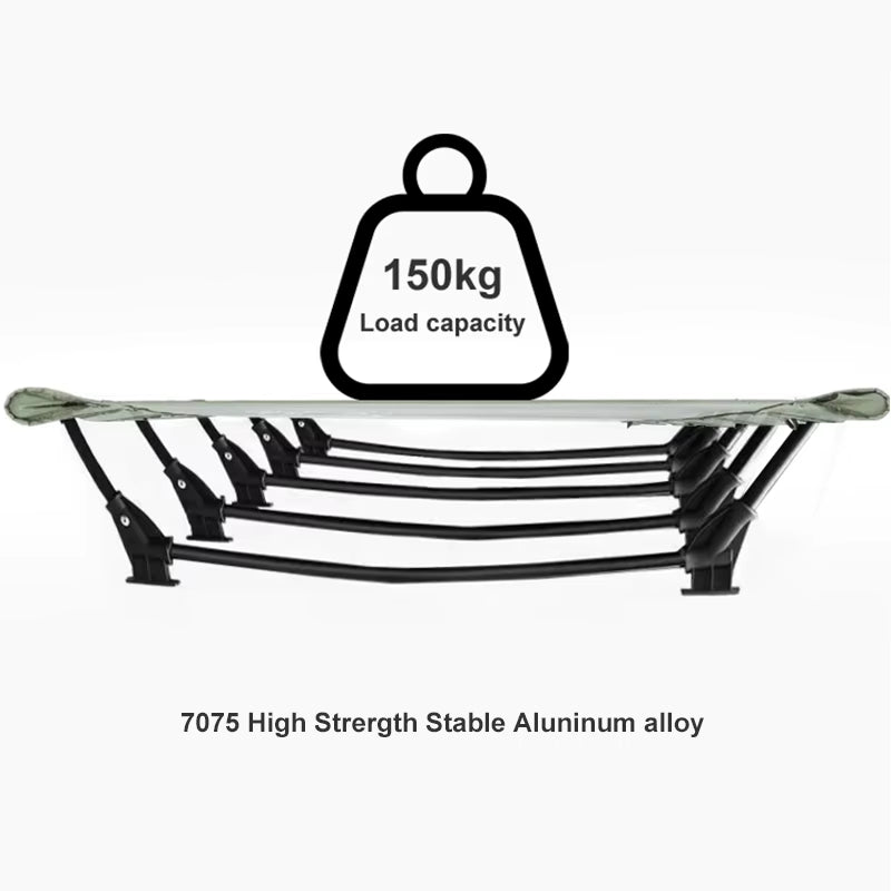 WESTTUNE Camping Cot Portable Folding Bed Outdoor Ultralight Compact Tent Bed for Camping Travel Backpacking Hiking Sleeping Cot