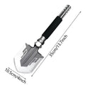Folding Shovel and Camping Axe Multitool with Compass 