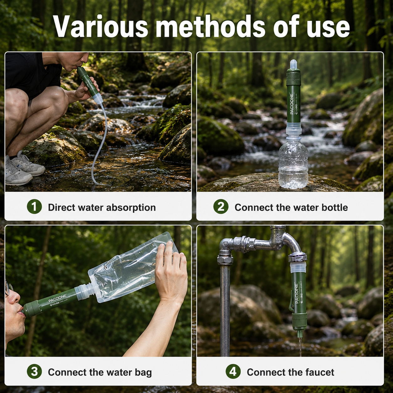 Camping Purification Water Filter Straw