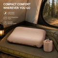 Self-Inflating Camping Pillow - Compact 3D Neck Support for Outdoor Travel