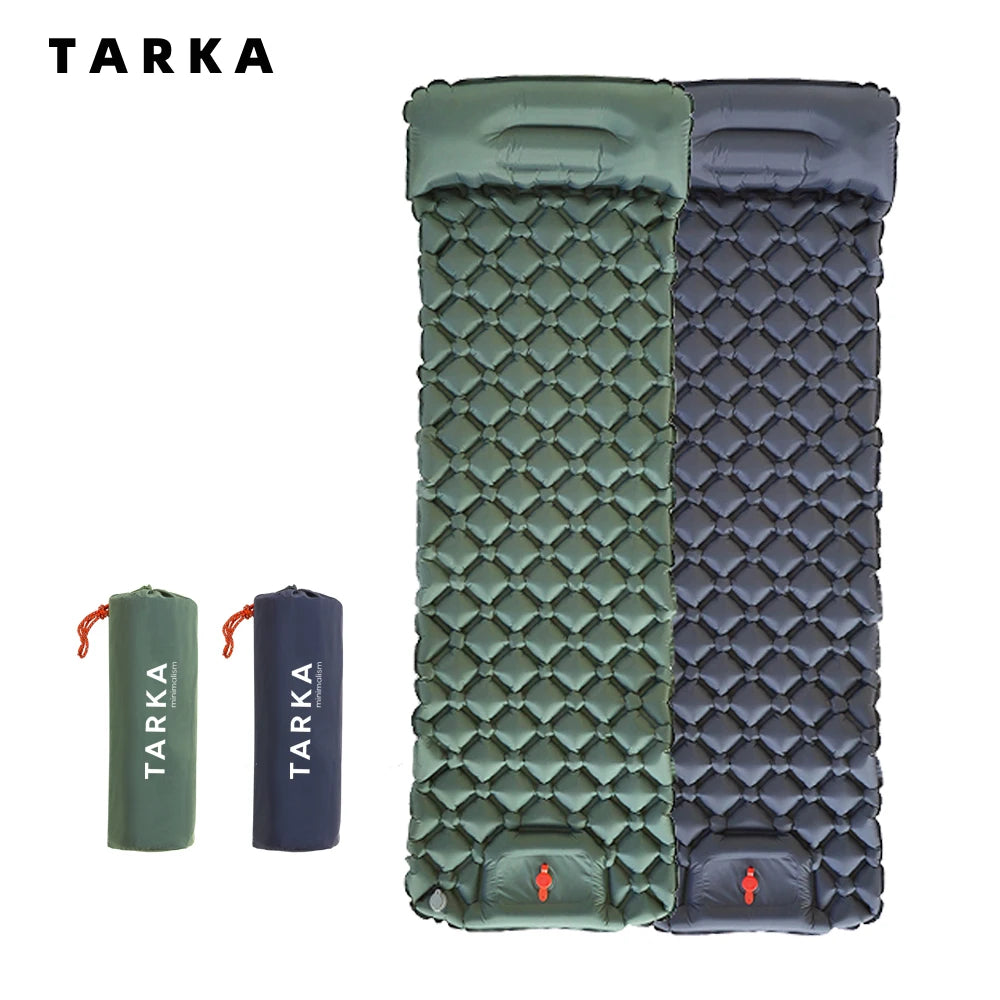 Inflatable Camping Air Mattress with Pillow