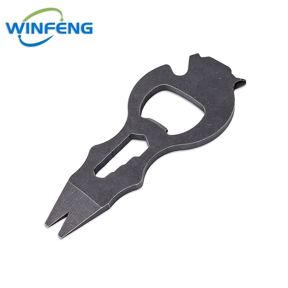 Multi-Functional Screwdriver Pry Bar Bottle Opener Crowbar Multi-Tool Stainless Steel Emergency Glass Breaker Survival Supplies