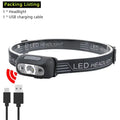 Induction Headlamps Mini LED Charging Headlight Camping Flashlight Led Head-Mounted Strong Light Fishing Portable Torch Lamp