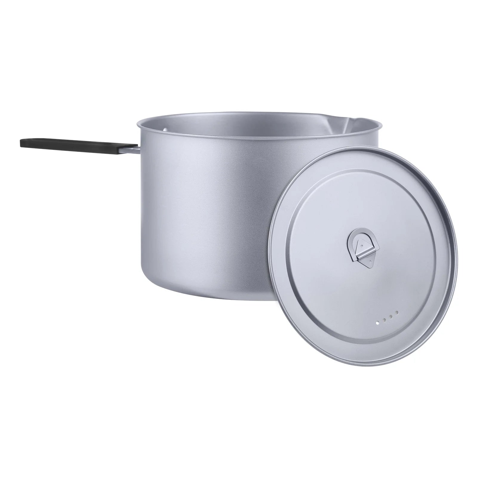 Tomshoo Portable 2L Camping Titanium Pot W Lid Collapsible Handle Outdoor Titanium Cooking Stock Pot Backpacking Cookware